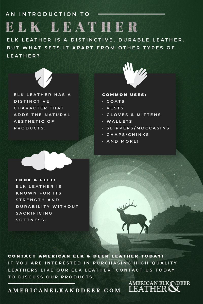 Elk Leather American Elk & Deer Leather